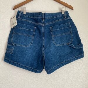 NWT Vintage Ellemenno dark wash denim utility-style shorts, blue, 13